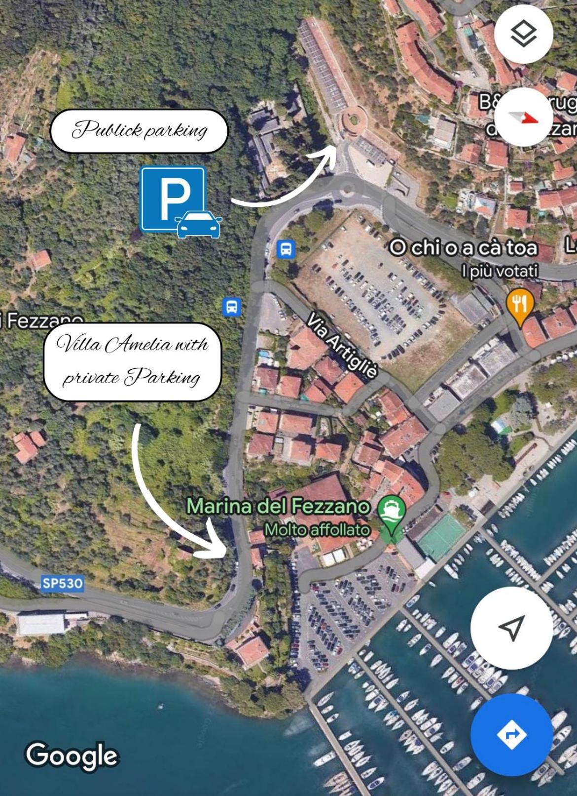 Villa Amelia - Vista Mare - Fezzano Kültér fotó
